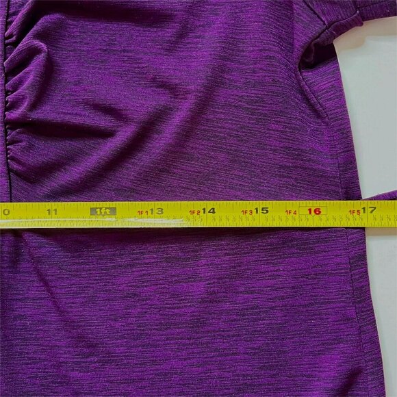 Speechless Babydoll Top sz L Y2K Puff Sleeve Tie Back V Neck Button Detail - Picture 5 of 8